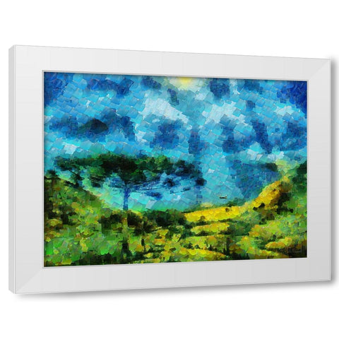 Collectio of Bloomin and Autumn Trees XLIV White Modern Wood Framed Art Print by Medeiros, Celito