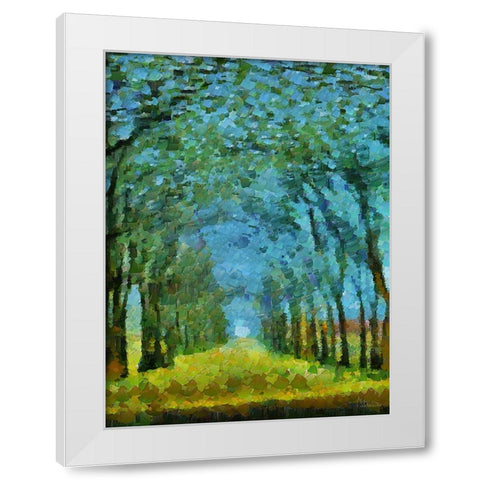 Collectio of Bloomin and Autumn Trees XLVII White Modern Wood Framed Art Print by Medeiros, Celito