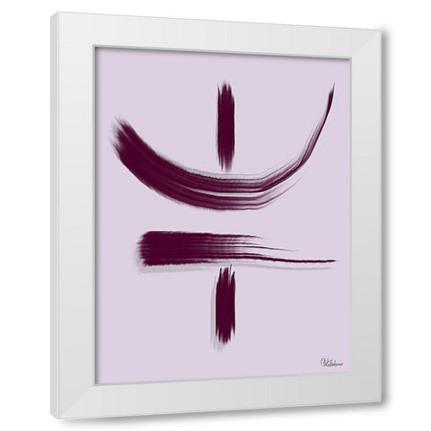 Chinese Characters II White Modern Wood Framed Art Print by Medeiros, Celito