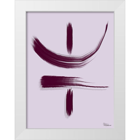 Chinese Characters II White Modern Wood Framed Art Print by Medeiros, Celito