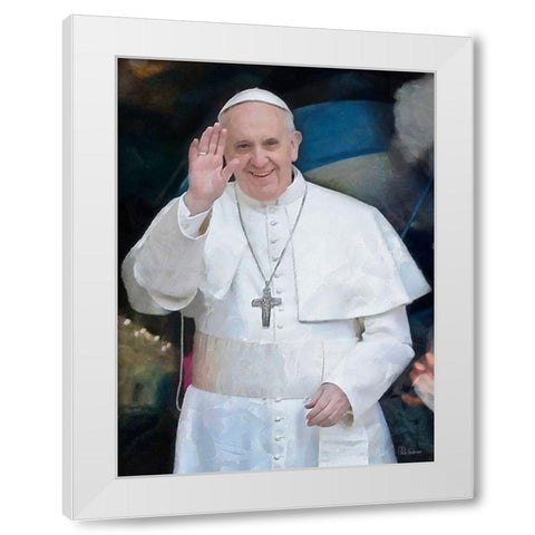 Pop Fransisco I White Modern Wood Framed Art Print by Medeiros, Celito