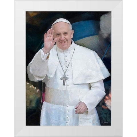 Pop Fransisco I White Modern Wood Framed Art Print by Medeiros, Celito