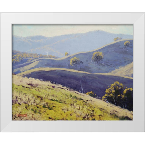 Afternoon Light Kanimba White Modern Wood Framed Art Print by Gercken, Graham
