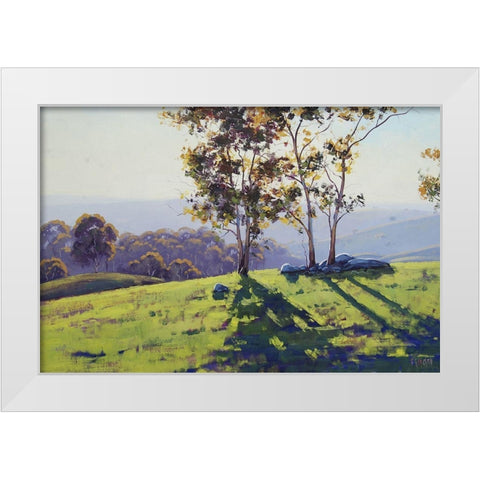 Afternoon Light Cuthill Road White Modern Wood Framed Art Print by Gercken, Graham