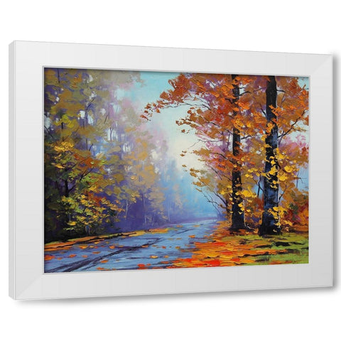 Autumn Arrival White Modern Wood Framed Art Print by Gercken, Graham