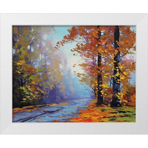 Autumn Arrival White Modern Wood Framed Art Print by Gercken, Graham
