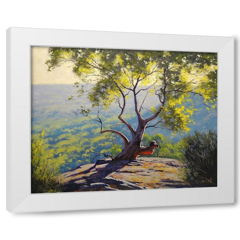 Blood Gum White Modern Wood Framed Art Print by Gercken, Graham