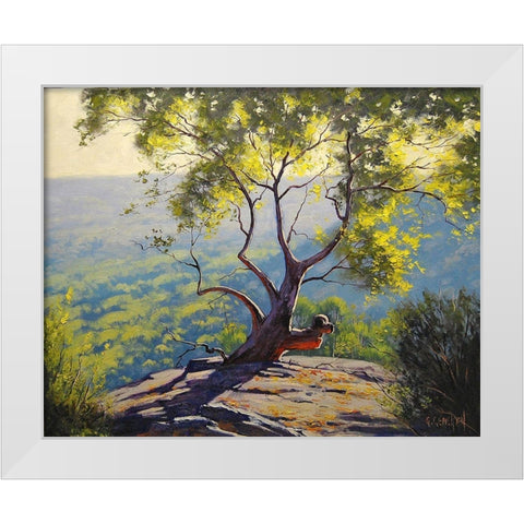 Blood Gum White Modern Wood Framed Art Print by Gercken, Graham
