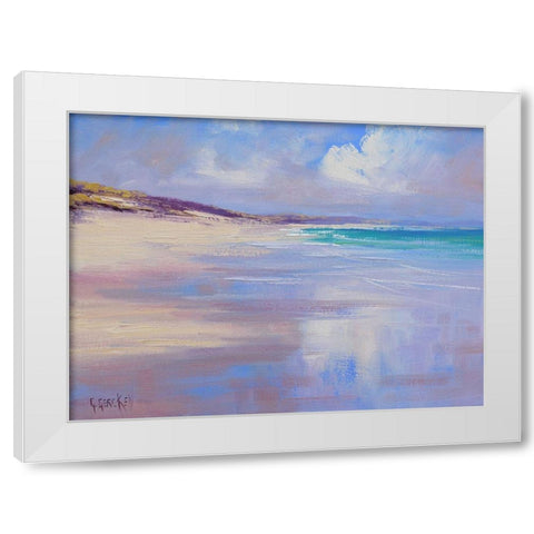 Cloud Reflections White Modern Wood Framed Art Print by Gercken, Graham
