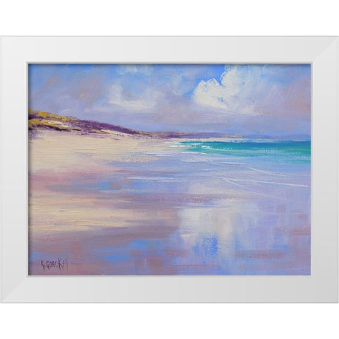 Cloud Reflections White Modern Wood Framed Art Print by Gercken, Graham