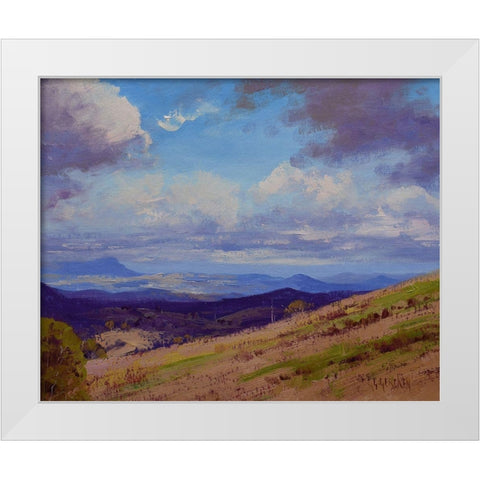 Cloud Shadows Kanimba Vallex White Modern Wood Framed Art Print by Gercken, Graham