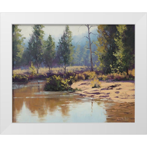 Cox River Reflections White Modern Wood Framed Art Print by Gercken, Graham