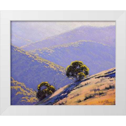 Yellow Tree White Modern Wood Framed Art Print by Gercken, Graham
