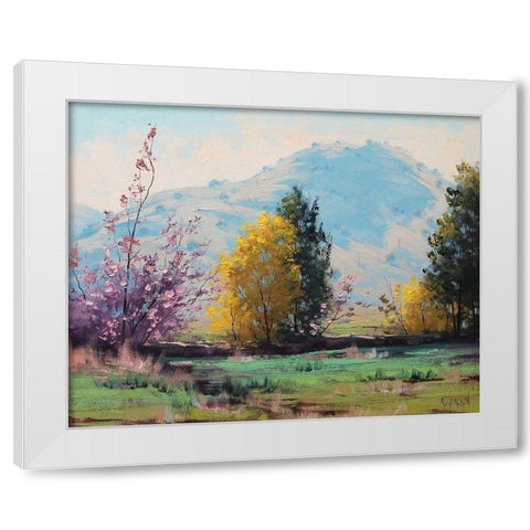 Apring Australia  White Modern Wood Framed Art Print by Gercken, Graham