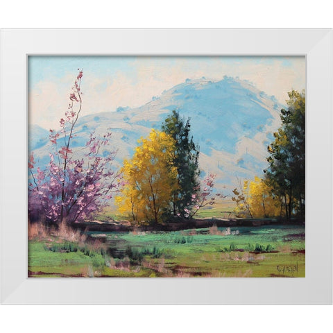 Apring Australia  White Modern Wood Framed Art Print by Gercken, Graham