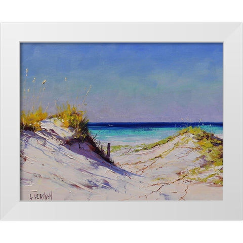 Dune Colours White Modern Wood Framed Art Print by Gercken, Graham