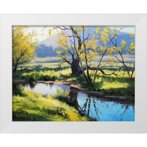 Fish River Winter White Modern Wood Framed Art Print by Gercken, Graham