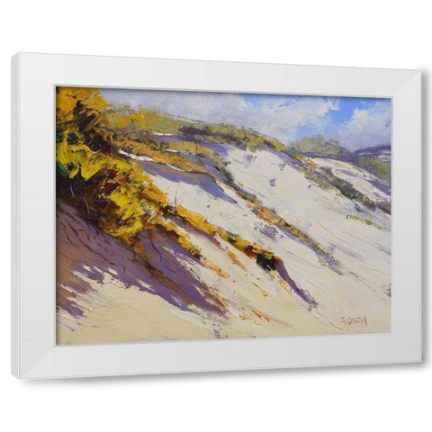 Dune Study White Modern Wood Framed Art Print by Gercken, Graham