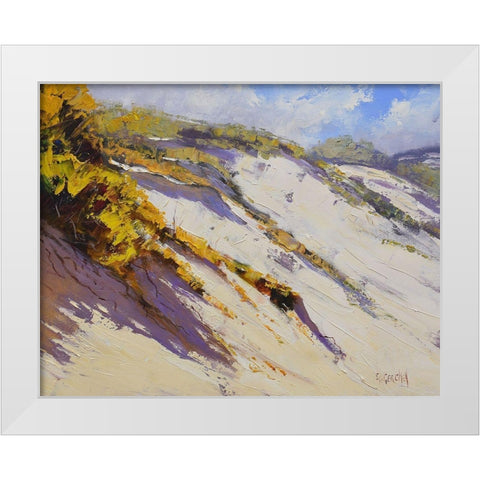 Dune Study White Modern Wood Framed Art Print by Gercken, Graham