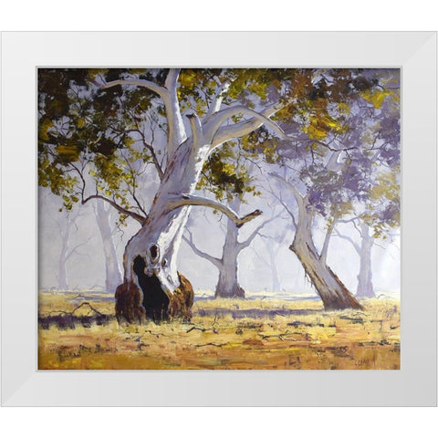 Gum Tree White Modern Wood Framed Art Print by Gercken, Graham