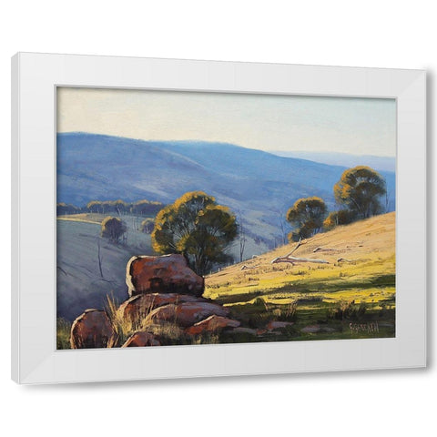 Granite Bolders Turon White Modern Wood Framed Art Print by Gercken, Graham