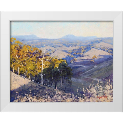 Last Light Kanimba White Modern Wood Framed Art Print by Gercken, Graham