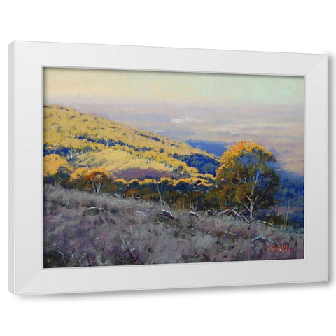 Late Summer Light White Modern Wood Framed Art Print by Gercken, Graham