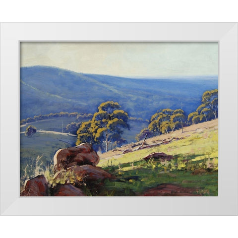 Landscape Oil Painting White Modern Wood Framed Art Print by Gercken, Graham