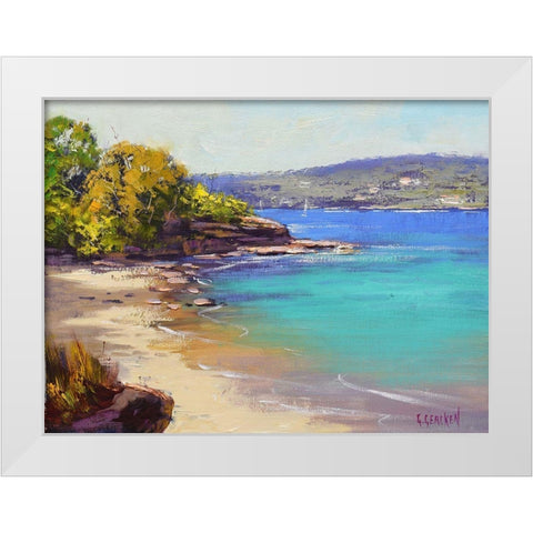 Sydney Harbour II White Modern Wood Framed Art Print by Gercken, Graham