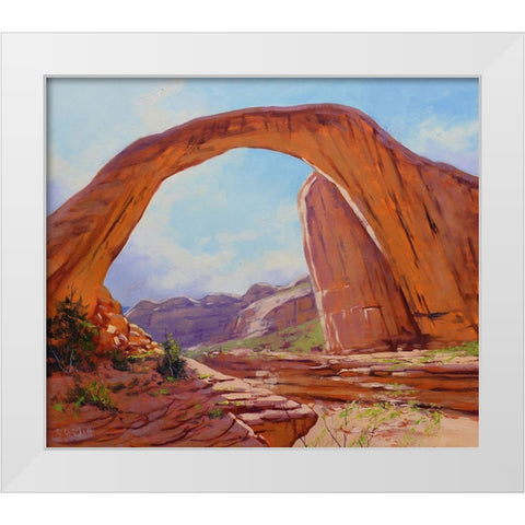 Utah Desert  Arch North America White Modern Wood Framed Art Print by Gercken, Graham