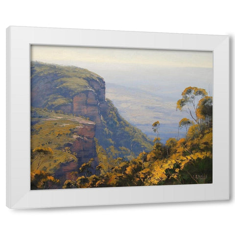 View Across Narrow Neck White Modern Wood Framed Art Print by Gercken, Graham