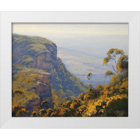 View Across Narrow Neck White Modern Wood Framed Art Print by Gercken, Graham
