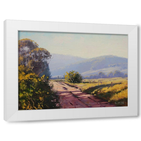 Wicketty War Road White Modern Wood Framed Art Print by Gercken, Graham