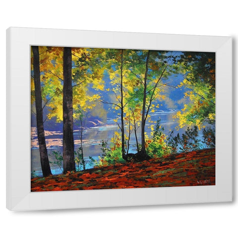 Tumut Australia White Modern Wood Framed Art Print by Gercken, Graham
