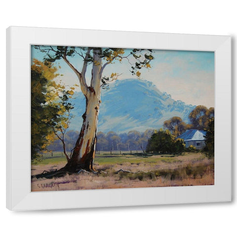 Tumut Landscape Australia White Modern Wood Framed Art Print by Gercken, Graham
