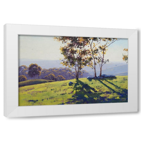 Three Shadows Sodwalls Australia White Modern Wood Framed Art Print by Gercken, Graham