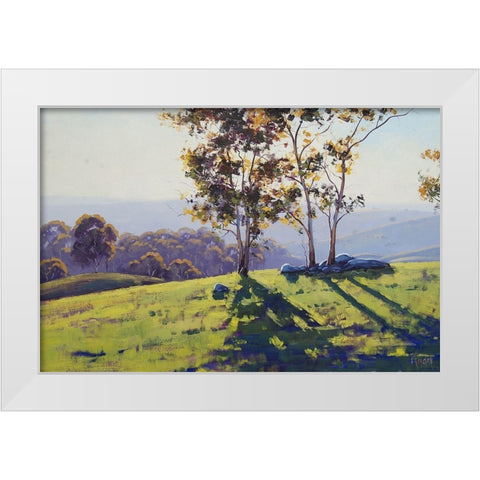Three Shadows Sodwalls Australia White Modern Wood Framed Art Print by Gercken, Graham