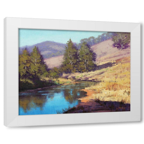Summer Coxs River Australia White Modern Wood Framed Art Print by Gercken, Graham