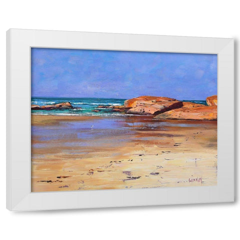South West Rocks White Modern Wood Framed Art Print by Gercken, Graham