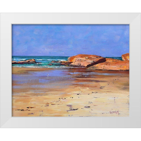 South West Rocks White Modern Wood Framed Art Print by Gercken, Graham