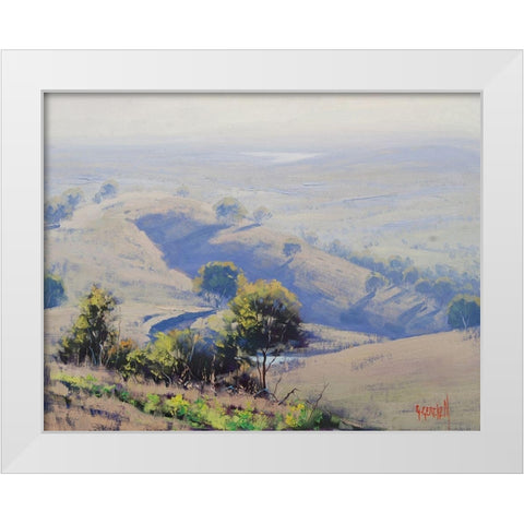 Mudgee Hills Australia White Modern Wood Framed Art Print by Gercken, Graham