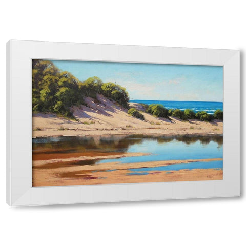 Coastal Back Water White Modern Wood Framed Art Print by Gercken, Graham