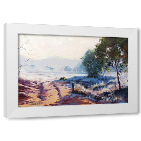Oberon Winter White Modern Wood Framed Art Print by Gercken, Graham