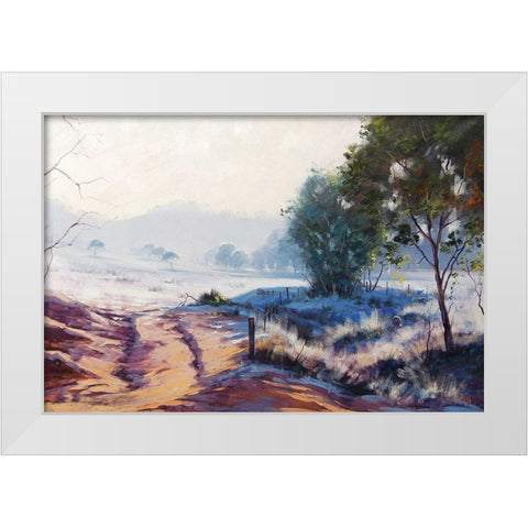 Oberon Winter White Modern Wood Framed Art Print by Gercken, Graham