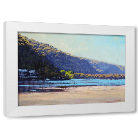 Patongs Creek Australia White Modern Wood Framed Art Print by Gercken, Graham