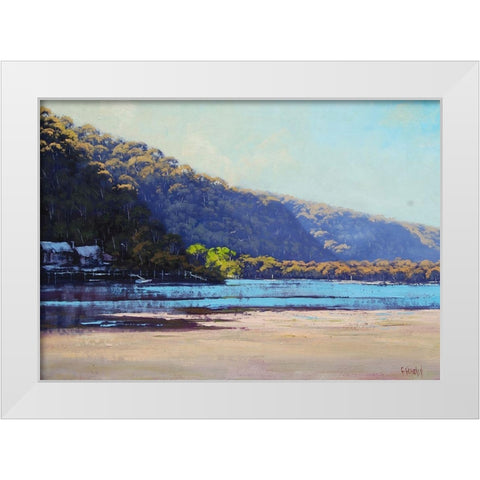 Patongs Creek Australia White Modern Wood Framed Art Print by Gercken, Graham