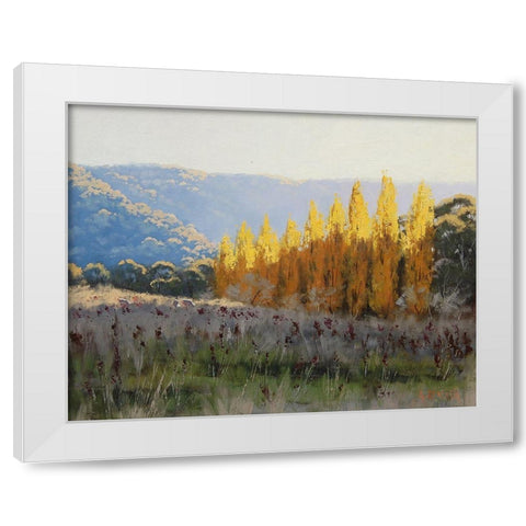 Popular Trees White Modern Wood Framed Art Print by Gercken, Graham