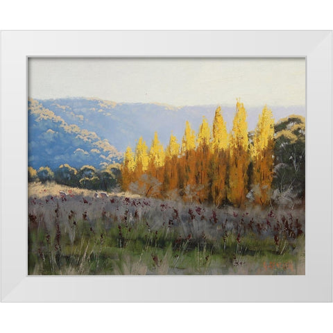 Popular Trees White Modern Wood Framed Art Print by Gercken, Graham