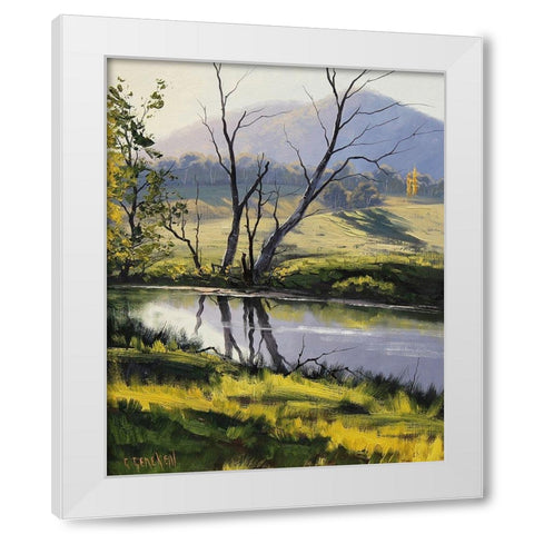 Fish River Reflections White Modern Wood Framed Art Print by Gercken, Graham