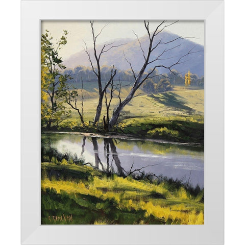 Fish River Reflections White Modern Wood Framed Art Print by Gercken, Graham